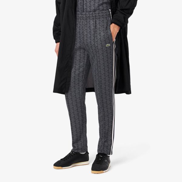 Lacoste Paris Jacquard Monogram Trainingsbroek Zwart