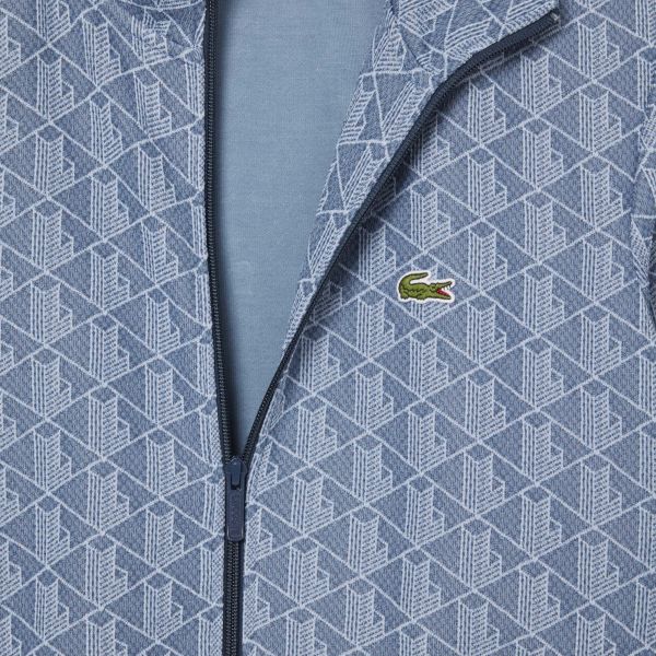 Lacoste Paris Jacquard Monogram Vest Blauw