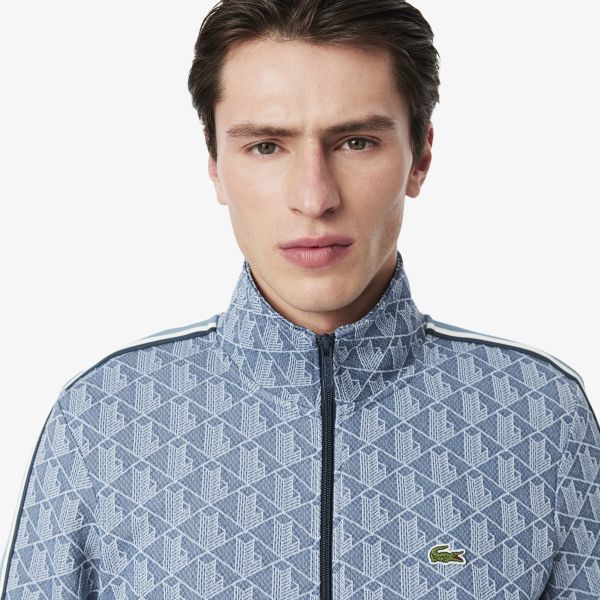 Lacoste Paris Jacquard Monogram Vest Blauw