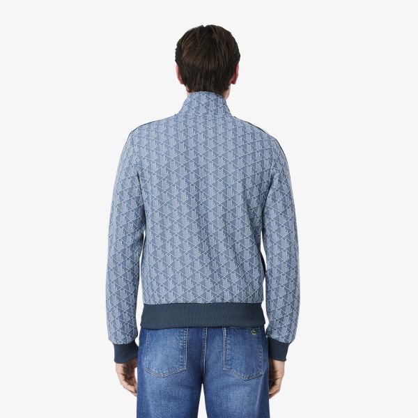 Lacoste Paris Jacquard Monogram Vest Blauw