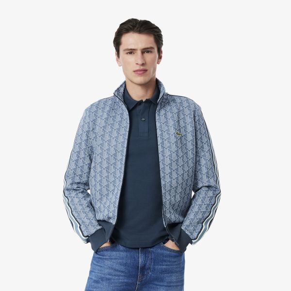 Lacoste Paris Jacquard Monogram Vest Blauw