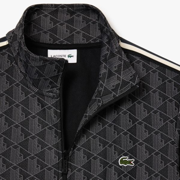Lacoste Paris Jacquard Monogram Vest Zwart