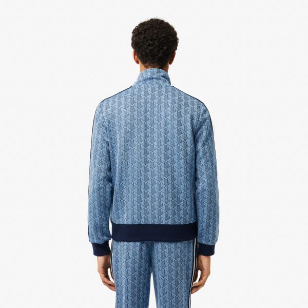 Lacoste Paris Jacquard Monogram Vest Blauw