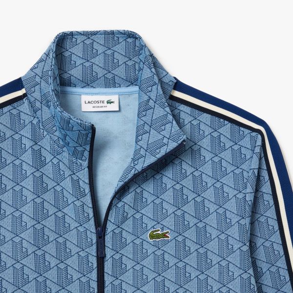 Lacoste Paris Jacquard Monogram Vest Blauw