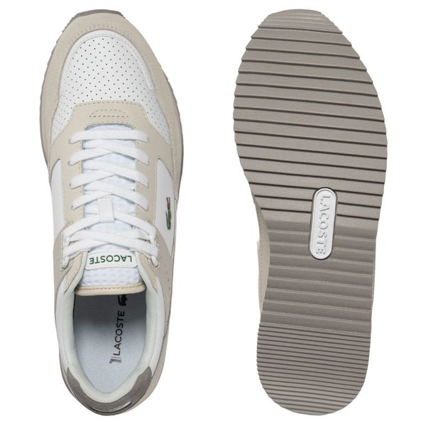 lacoste partner piste sneaker off white