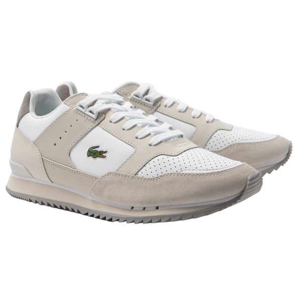 lacoste partner piste sneaker off white