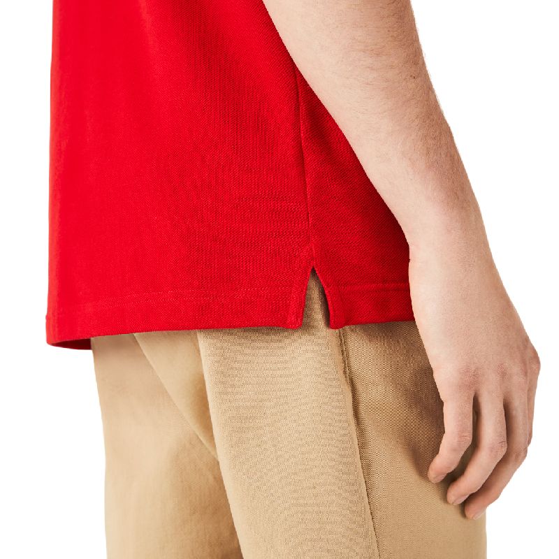 lacoste polo rood