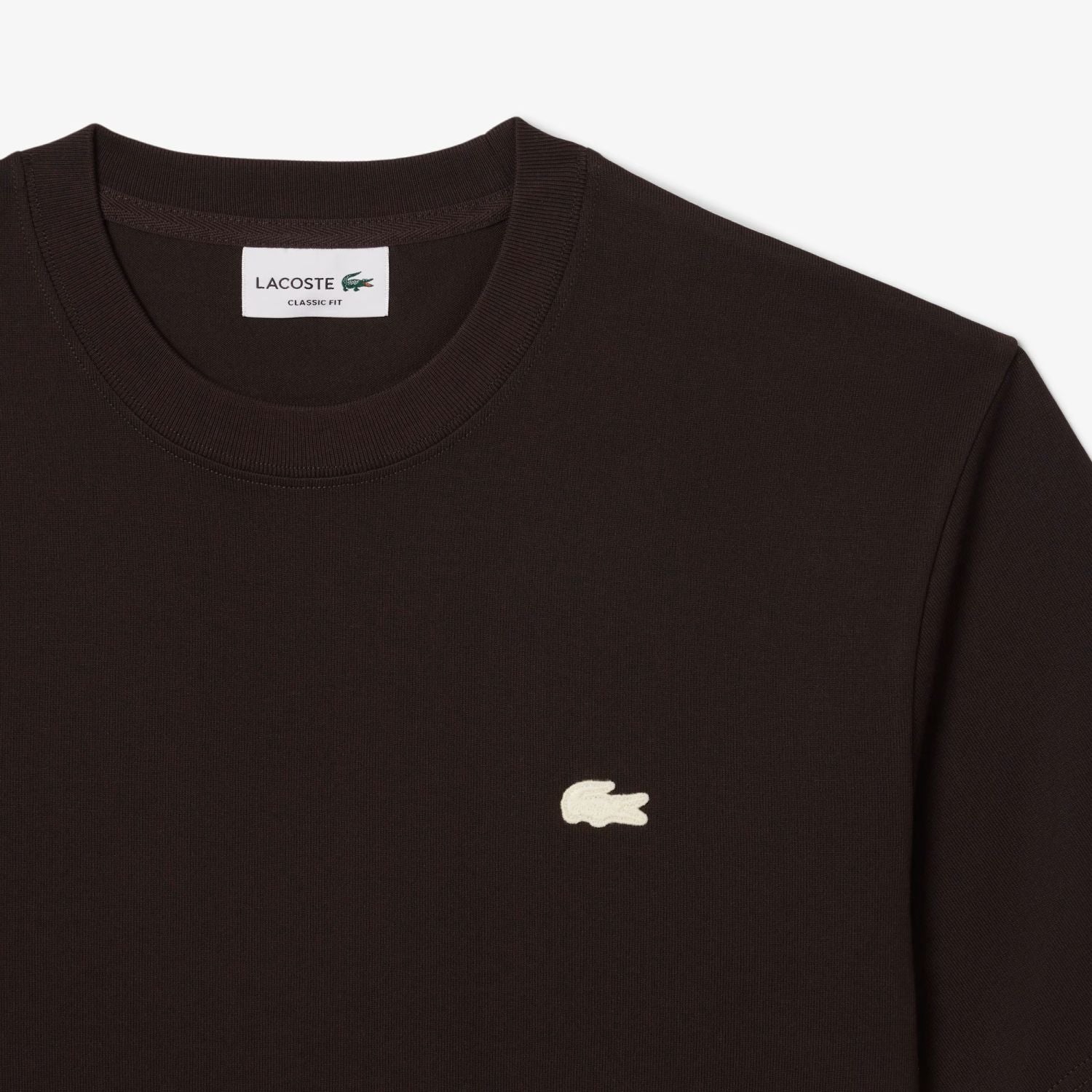 Lacoste Printed Heavy Cotton T-shirt Bruin