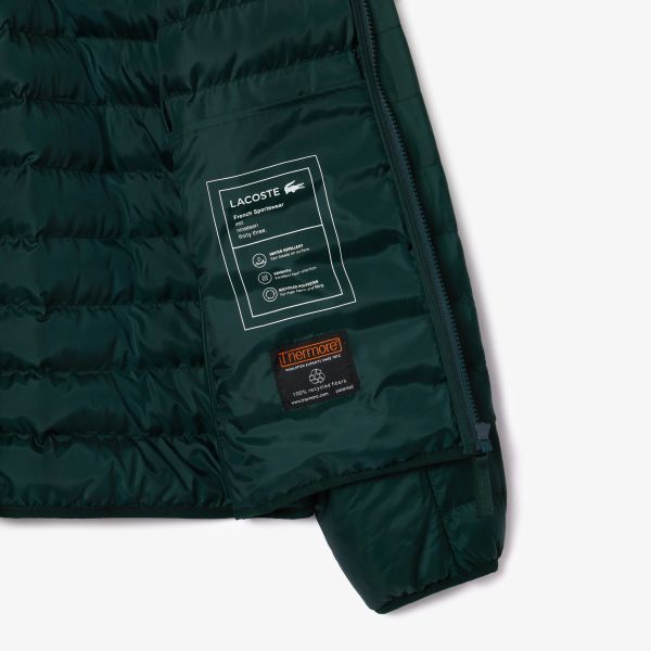 Lacoste Quilted Jas Groen