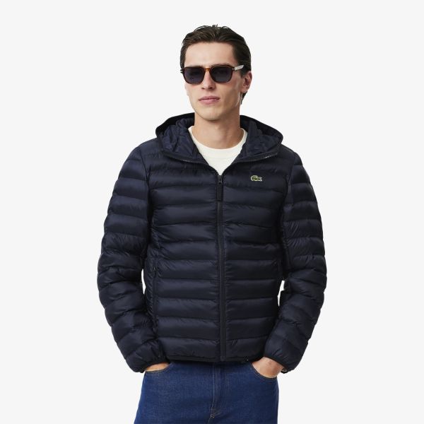Lacoste Quilted Jas Navy