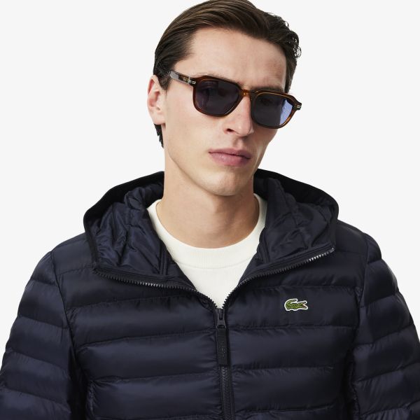 Lacoste Quilted Jas Navy