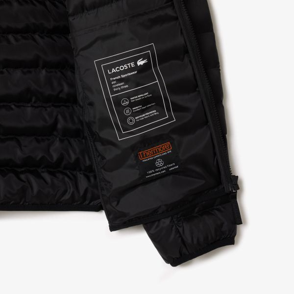 Lacoste Quilted Jas Zwart