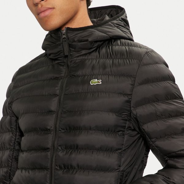 Lacoste Quilted Jas Zwart