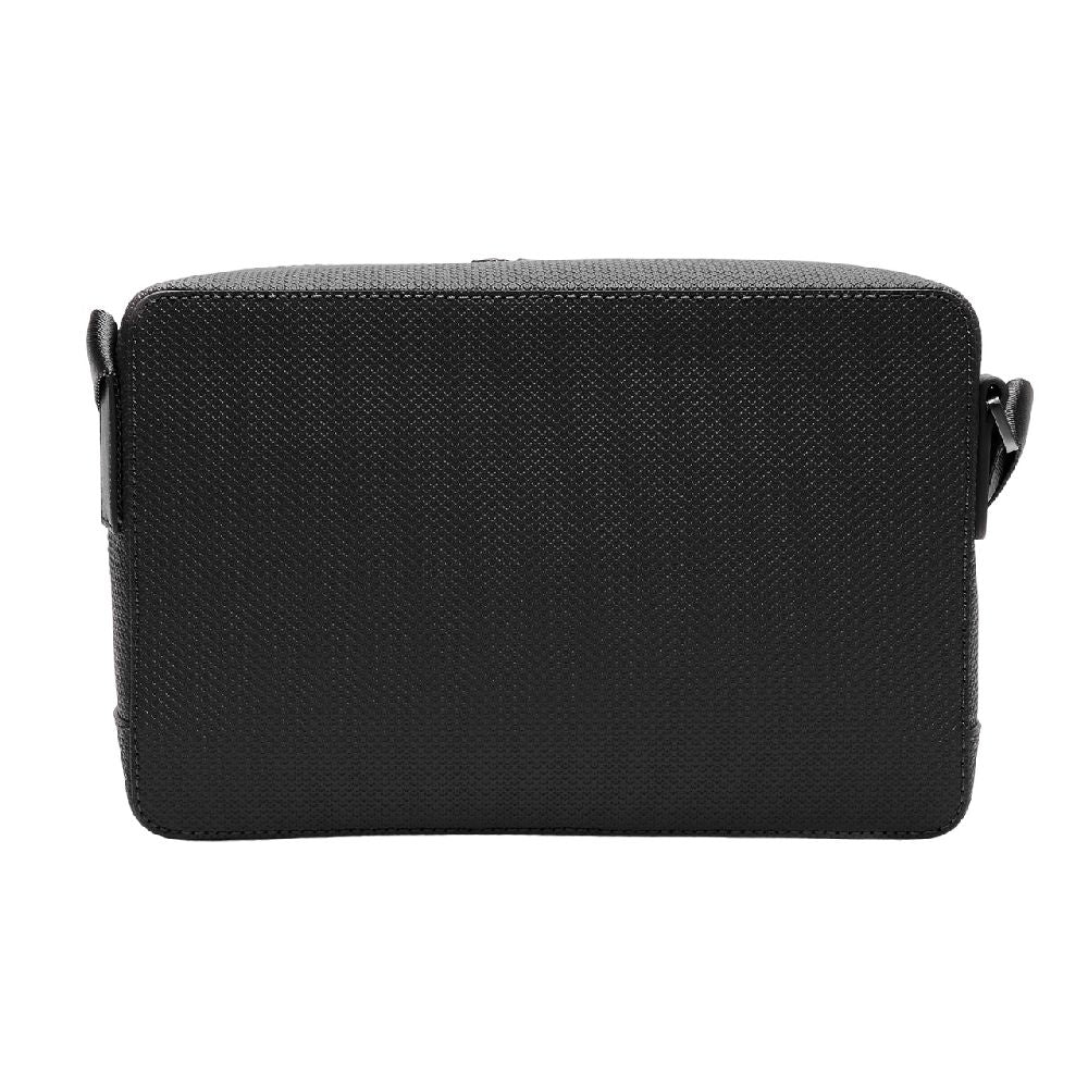 lacoste cross body bag zwart