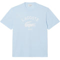 Lacoste Signature Print T-shirt Licht Blauw