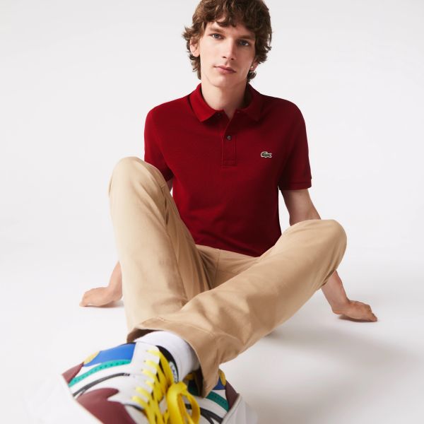 Lacoste Slim Fit Polo Bordeaux