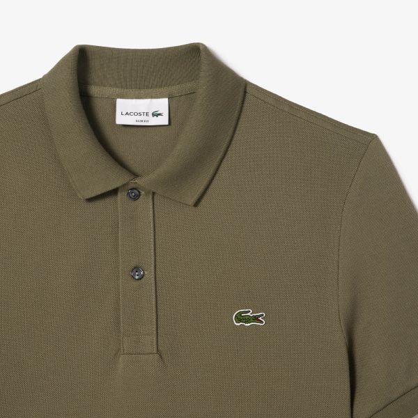 Lacoste Slim Fit Polo Donker Groen