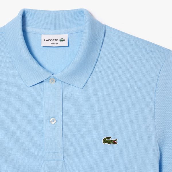 Lacoste Slim Fit Polo Licht Blauw