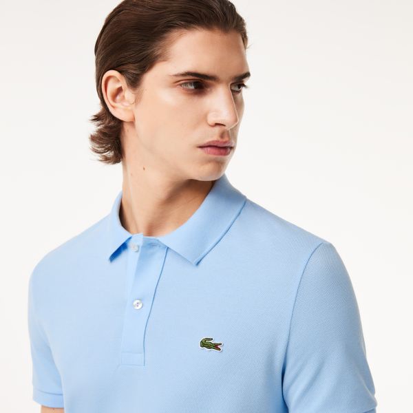 Lacoste Slim Fit Polo Licht Blauw