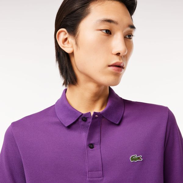 Lacoste Slim Fit Polo Paars