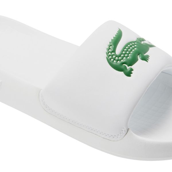 lacoste slipper wit