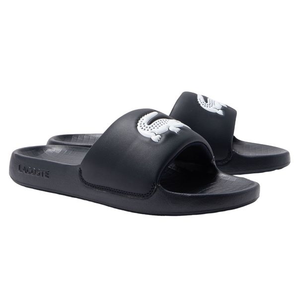 lacoste slipper zwart navy
