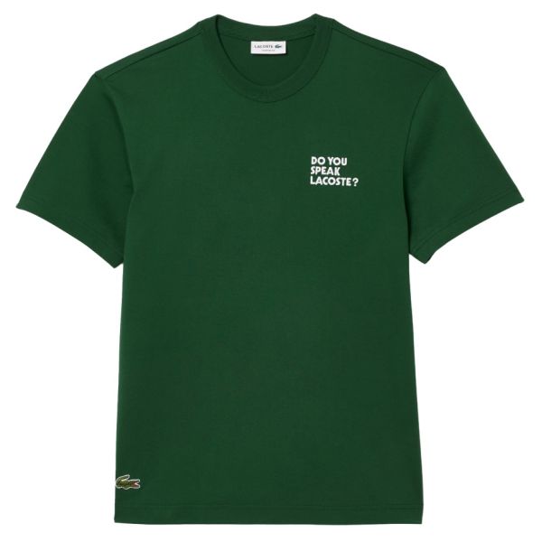 Lacoste Slogan Back T-shirt Groen