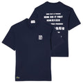 Lacoste Slogan Back T-shirt Navy