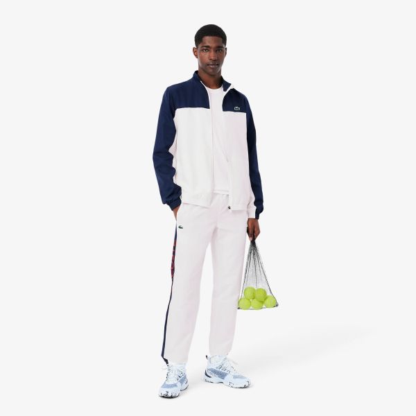 Lacoste Sportprint Trainingspak Wit/Navy