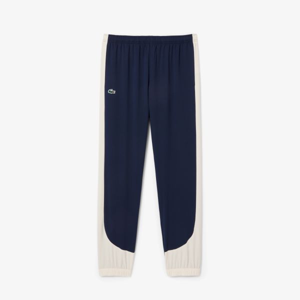 Lacoste Stretch Trainingspak Navy/Off White/Roze