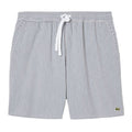 Lacoste Striped Zwembroek Wit/Donker Blauw