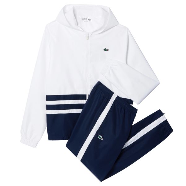 Lacoste Trainingspak Wit/Navy