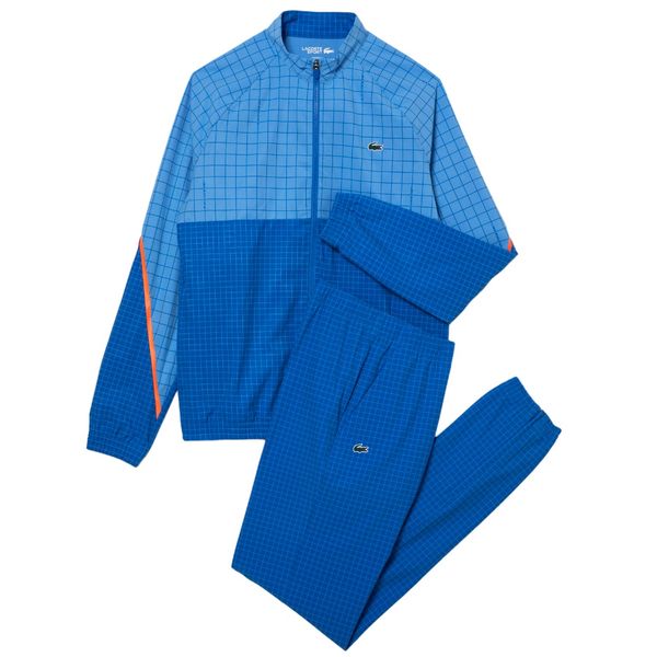lacoste trainingspak blauw