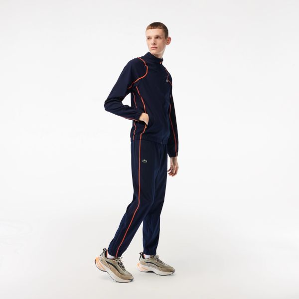 Lacoste Trainingspak Navy/Oranje