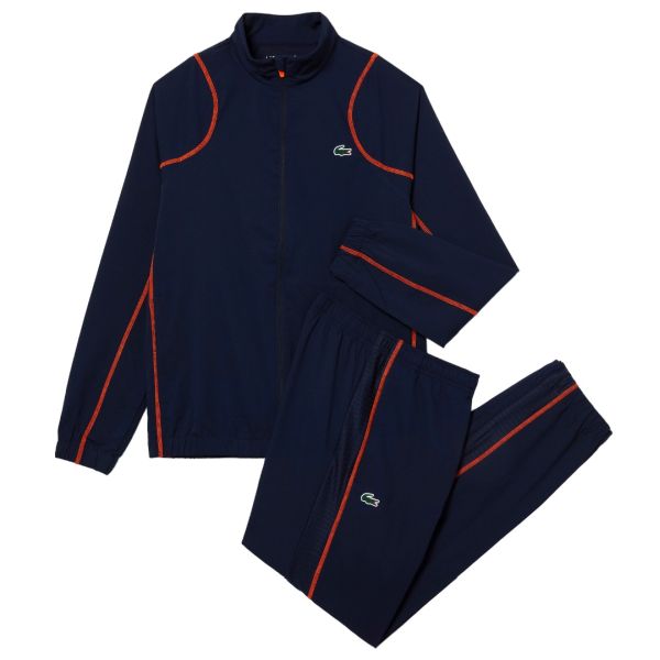 Lacoste Trainingspak Navy/Oranje
