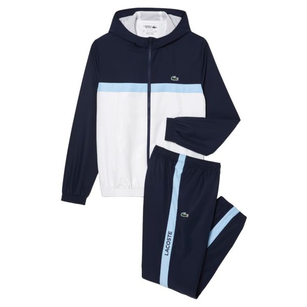 Lacoste Trainingspak Navy/Wit