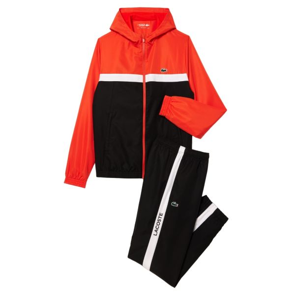 Lacoste Trainingspak Oranje/Zwart