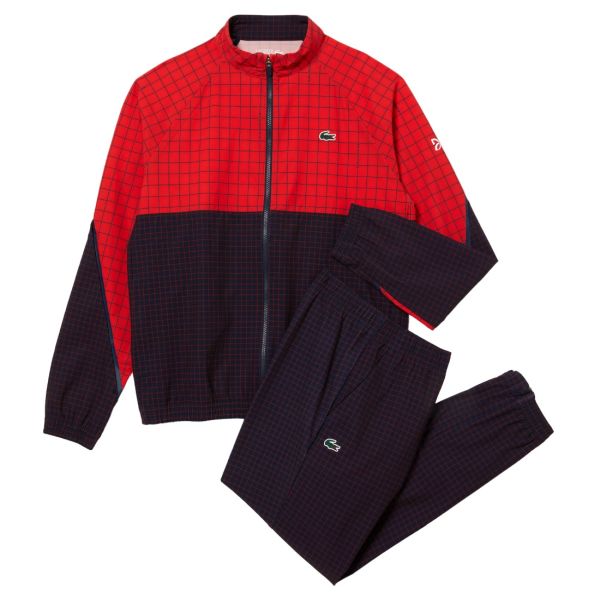 Lacoste Trainingspak Rood/Navy