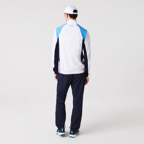 Lacoste Trainingspak Wit/Navy