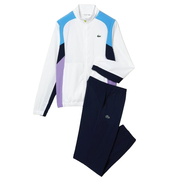 Lacoste Trainingspak Wit/Navy