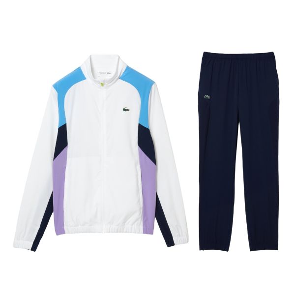 Lacoste Trainingspak Wit/Navy