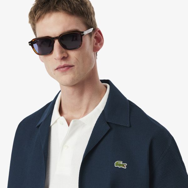 Lacoste Waffle Knit Overhemd Navy