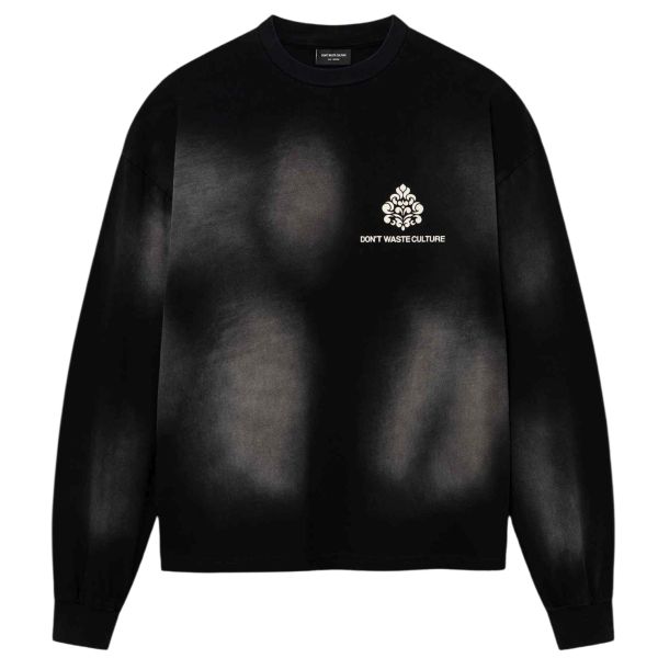 Don’t Waste Culture Fade Longsleeve T-shirt Zwart