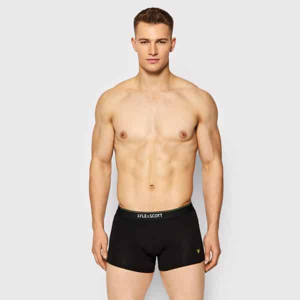 lyle scott 3-pack boxer 3zwart