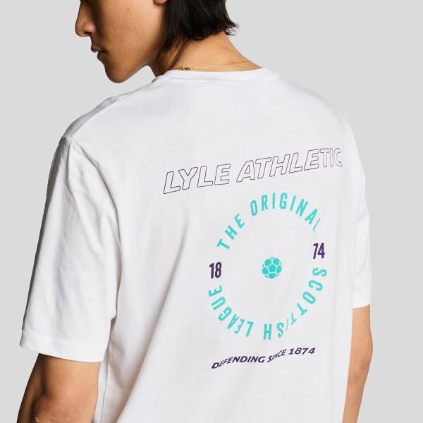 Lyle & Scott Athletic Graphic T-shirt Wit/Groen