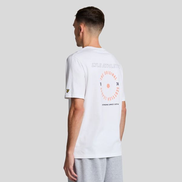 Lyle & Scott Athletic Graphic T-shirt Wit/Oranje