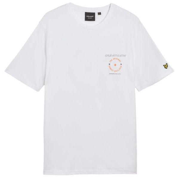Lyle & Scott Athletic Graphic T-shirt Wit/Oranje