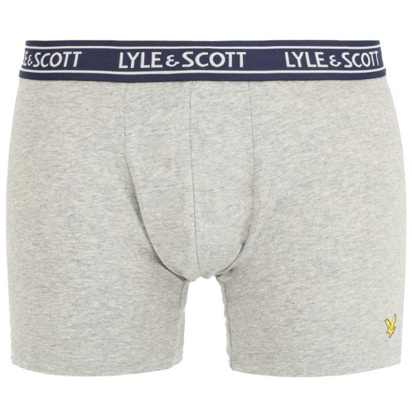 lyle & scott boxer 3-pack grijs navy