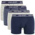 lyle & scott boxer 3-pack grijs navy