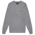 Lyle & Scott Cable Sweater Grijs
